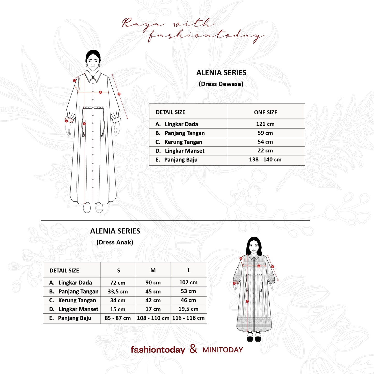 Alenia Dress Anak Series Sarimbit Keluarga Lebaran