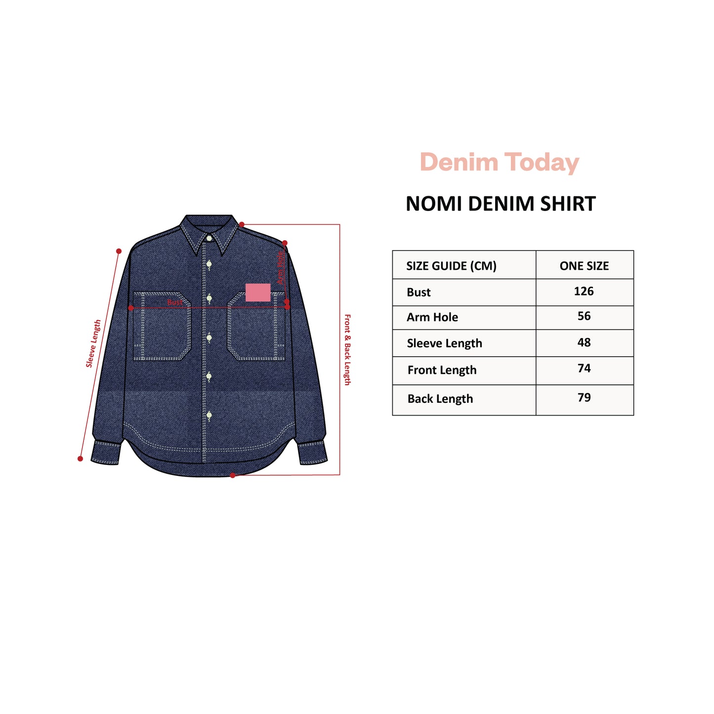 Nomi Denim Shirt - Denim Today