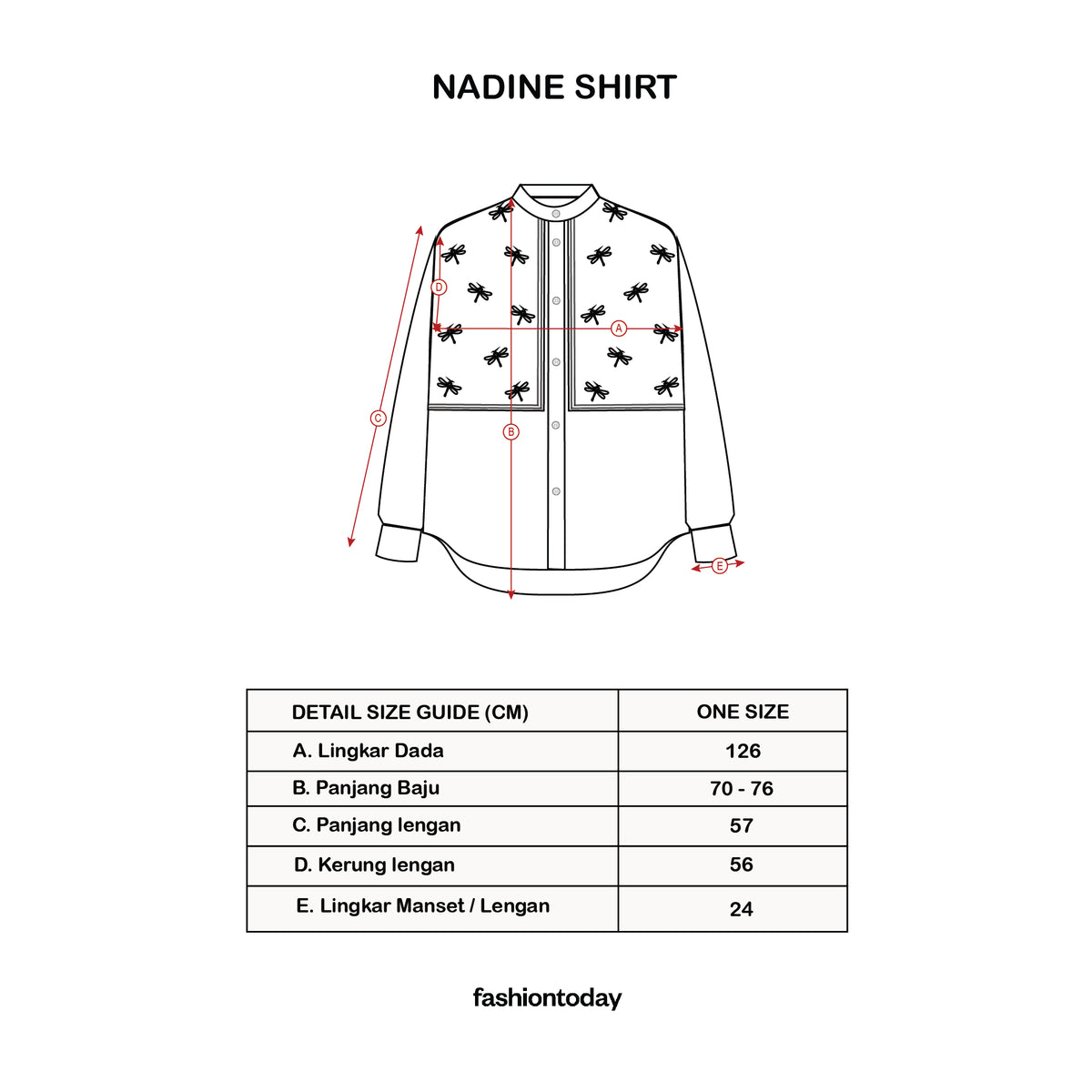 Nadine Shirt - Fashiontoday