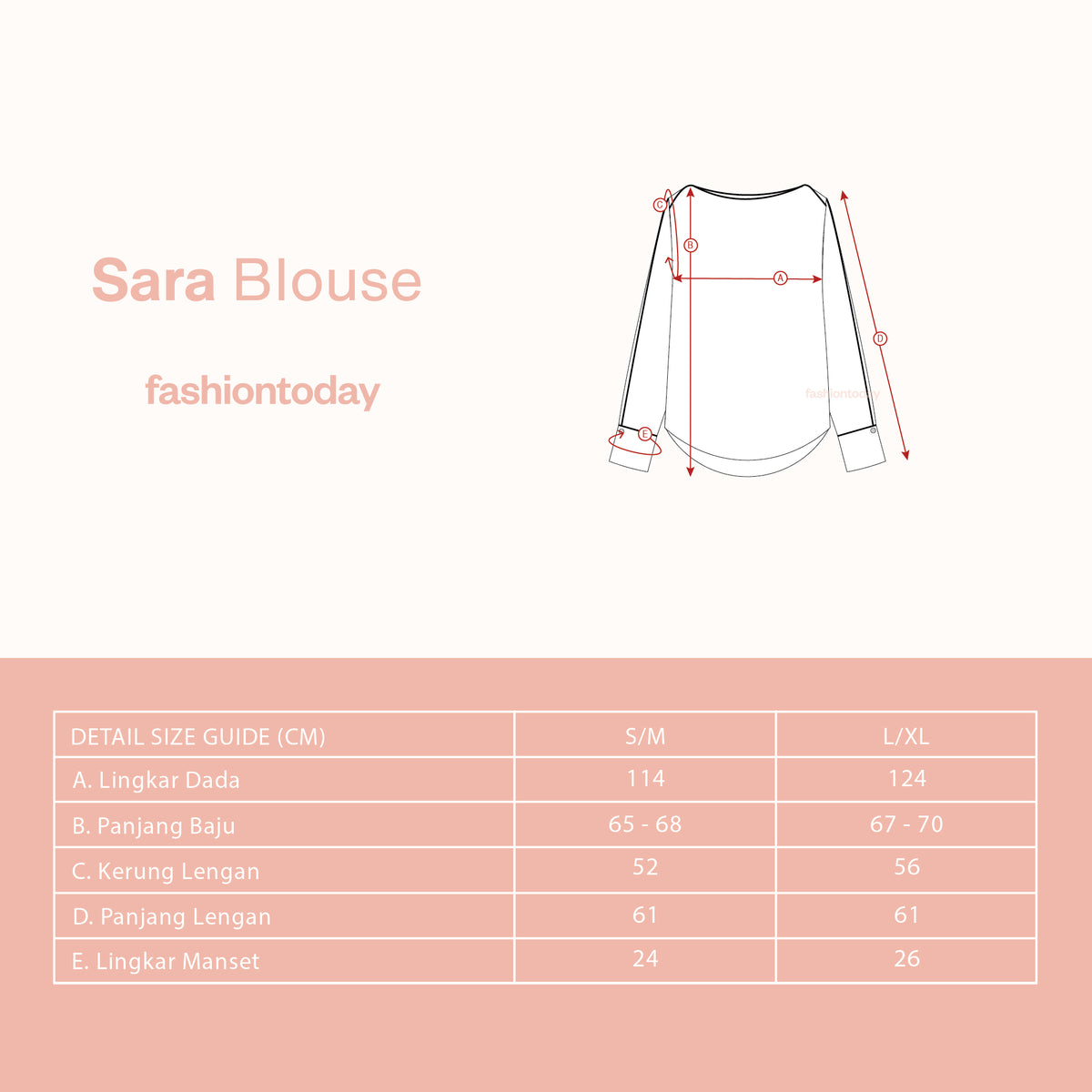 Sara Blouse - Fashiontoday