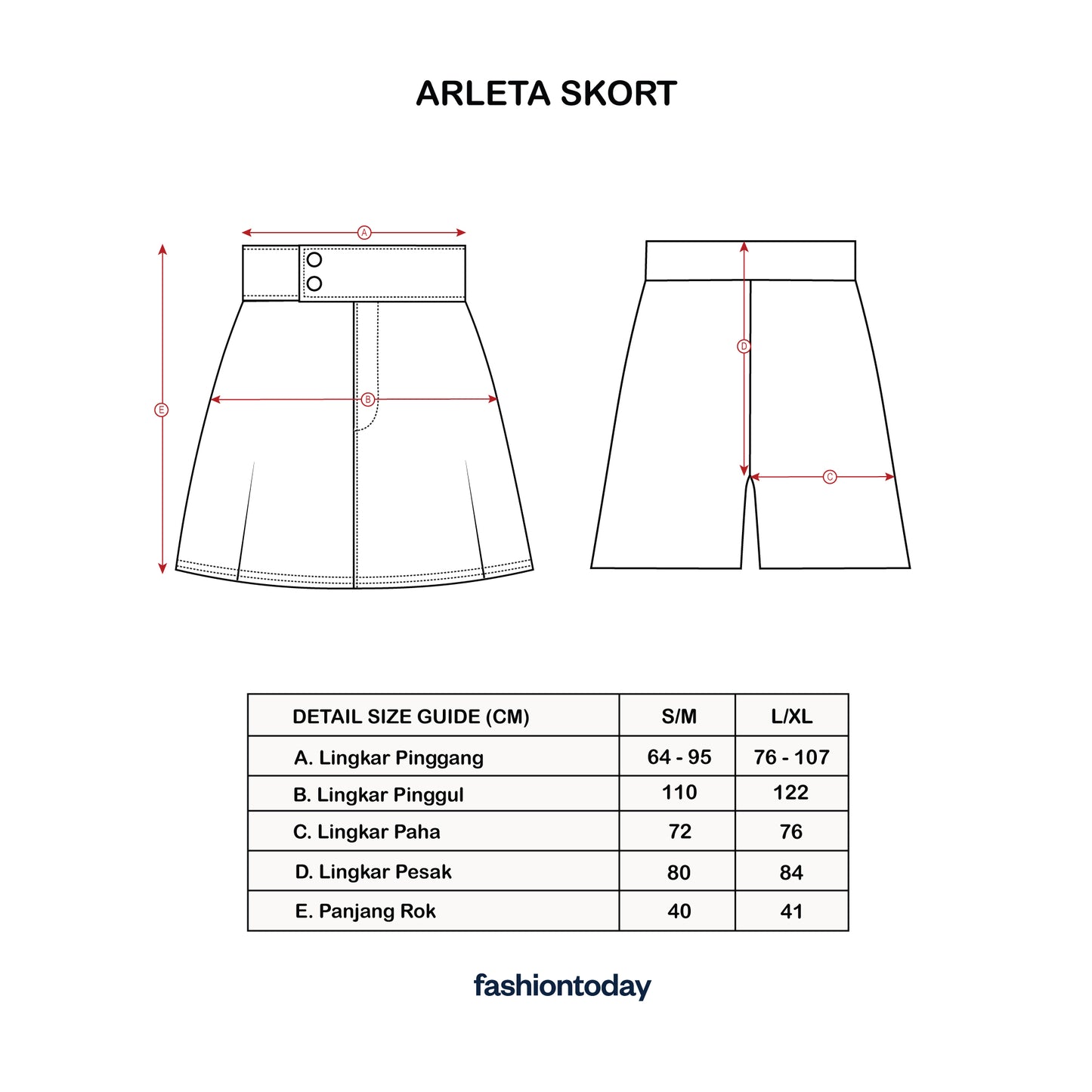 Arleta Skort - Fashiontoday