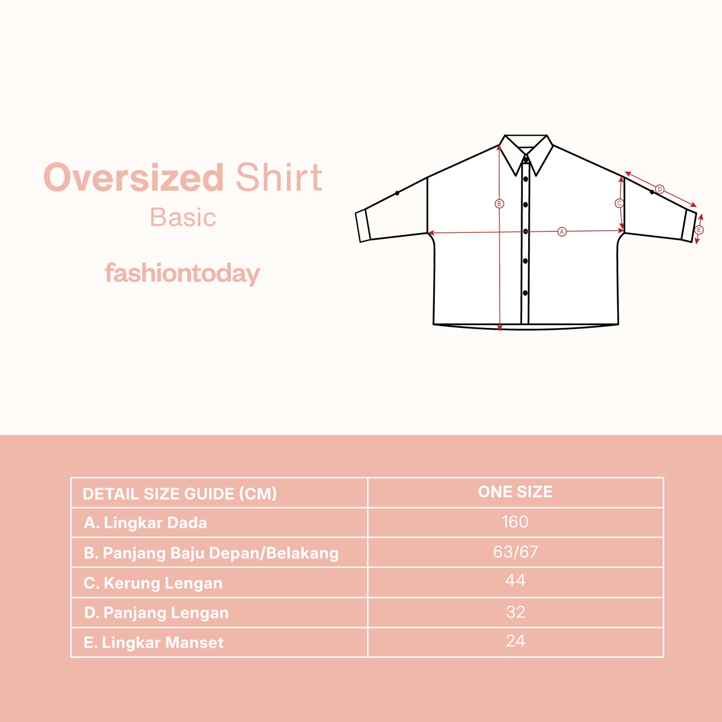 Oversized Shirt Basic - Fashiontoday