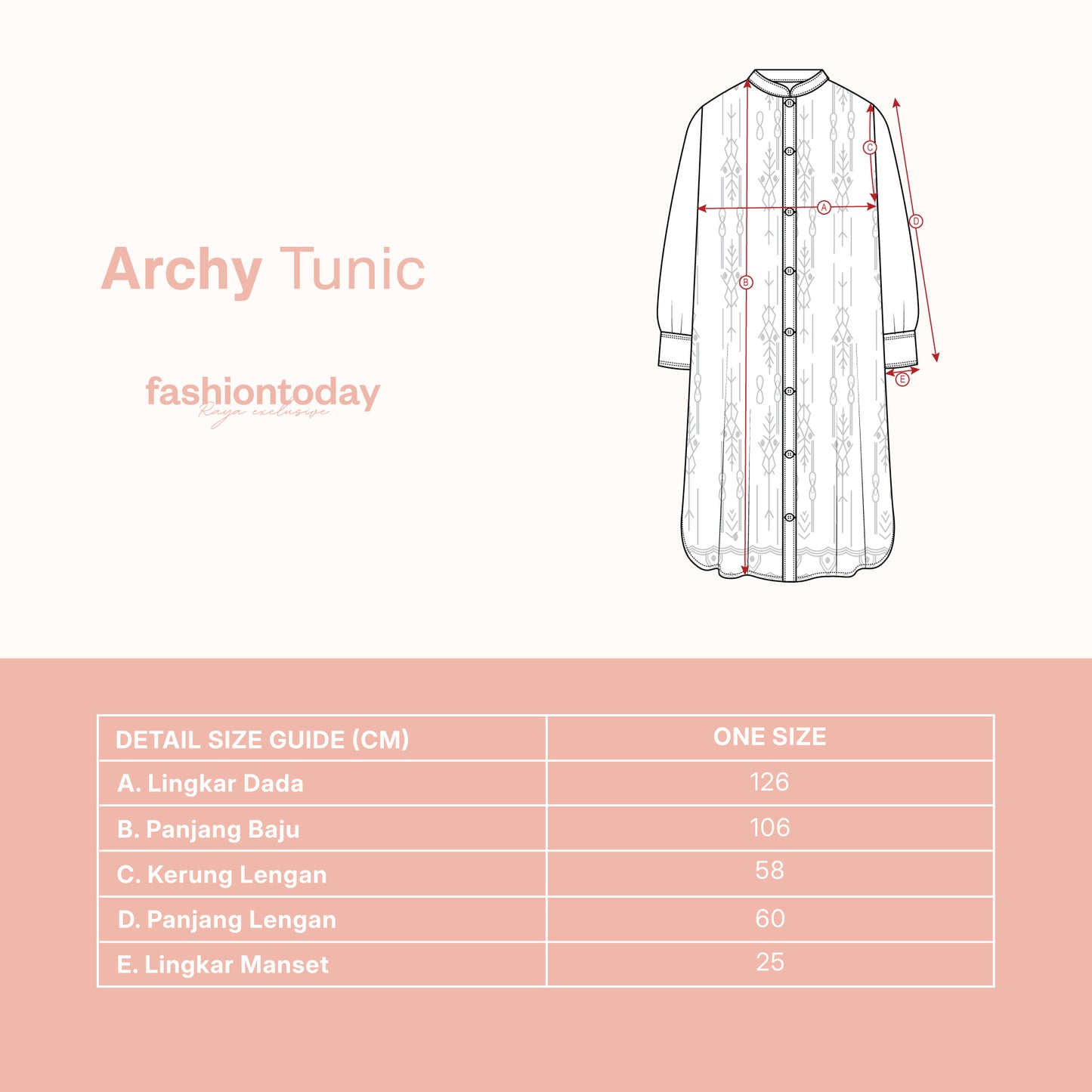 Archy Tunic - Fashiontoday Raya Exclusive