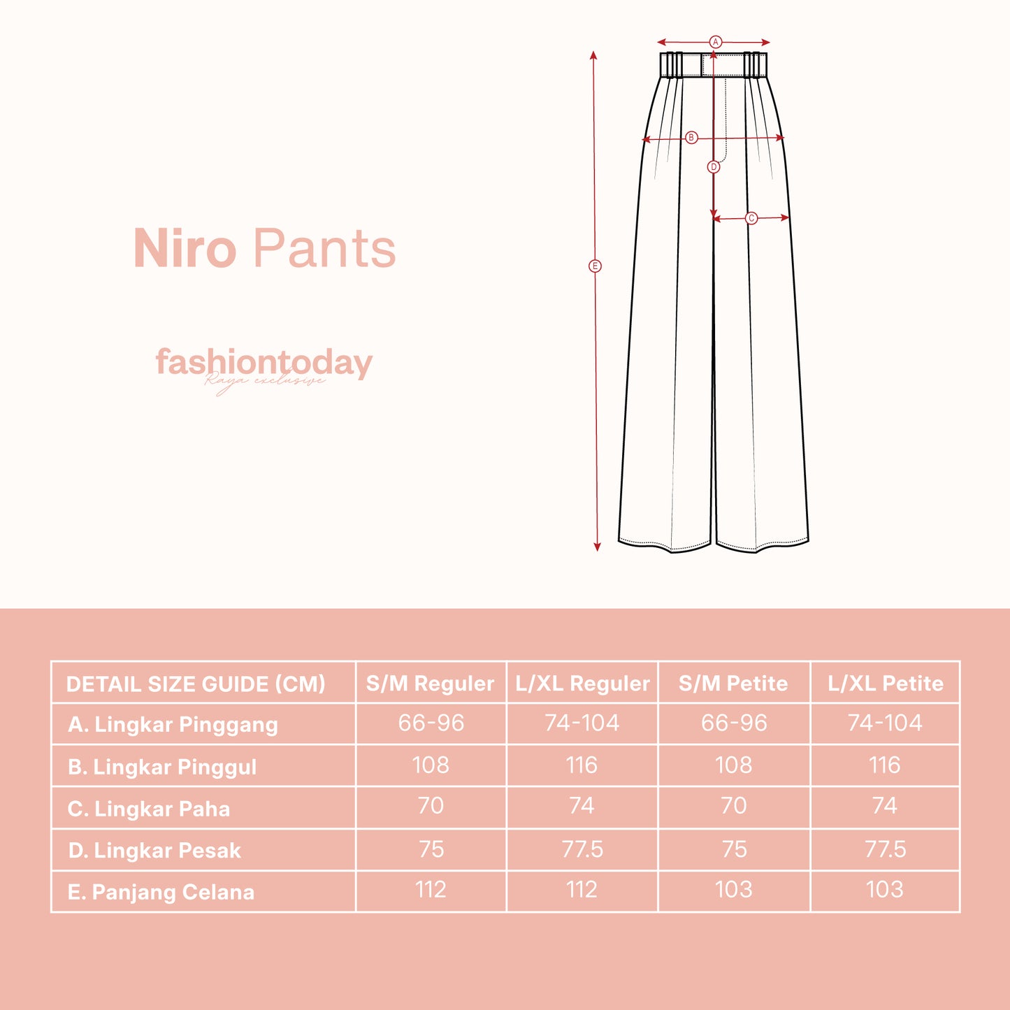 Niro Pants - Fashiontoday Raya Exclusive