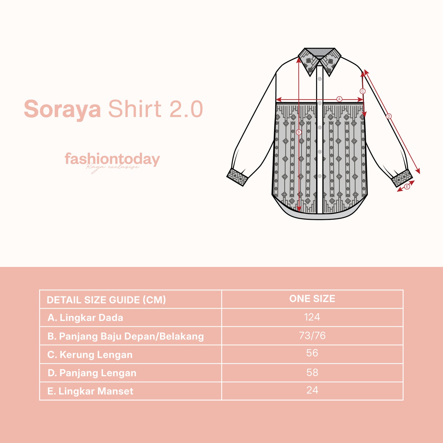 Soraya Shirt 2.0 - Fashiontoday Raya Exclusive