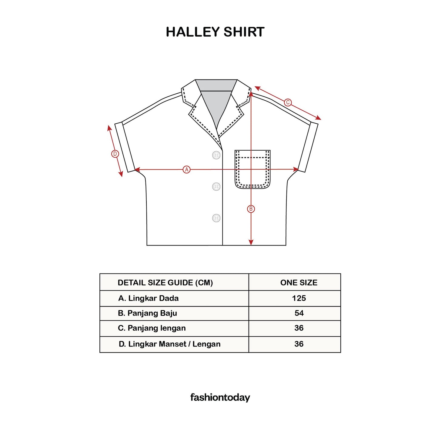Halley Shirt ( Kemeja Premium Fashiontoday )