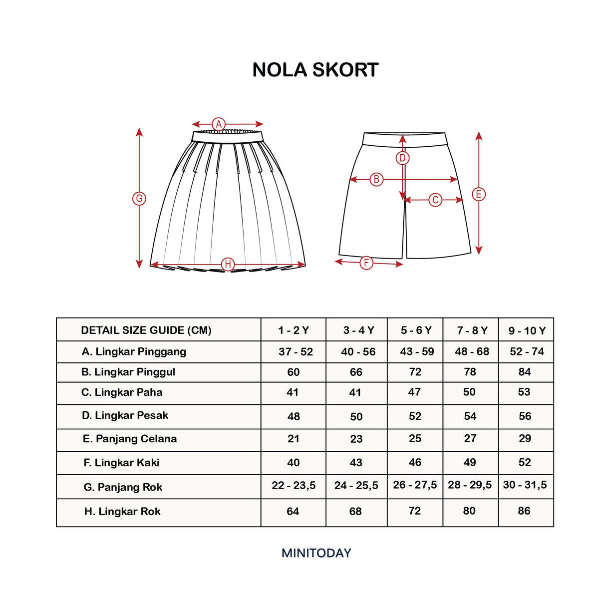 Nola Skort ( Skort Premium Minitoday )