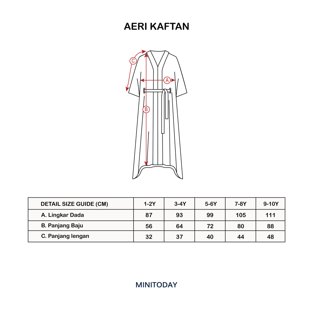 Aeri Kaftan Mini / Kids - Mini Today