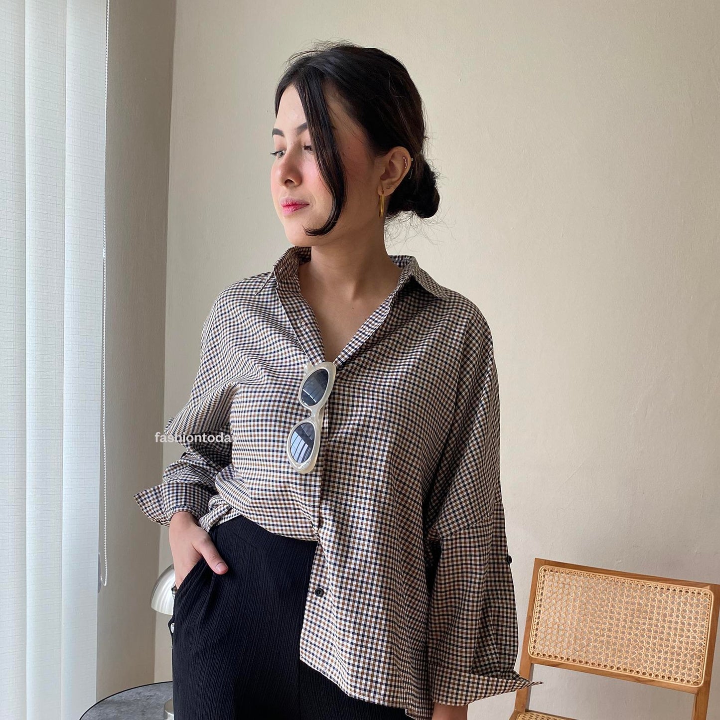 Oversized Shirt Checkered