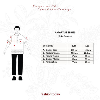 Amarylis Koko Dewasa Series Sarimbit Keluarga Lebaran