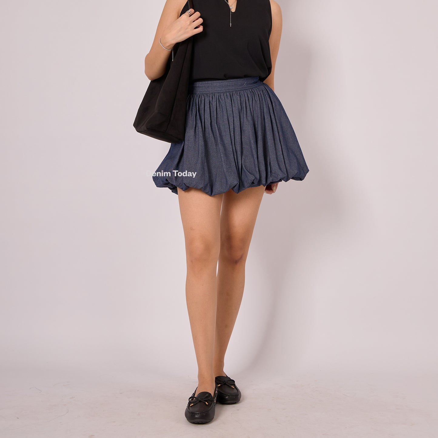 Bubble Skort Denim - Denim Today