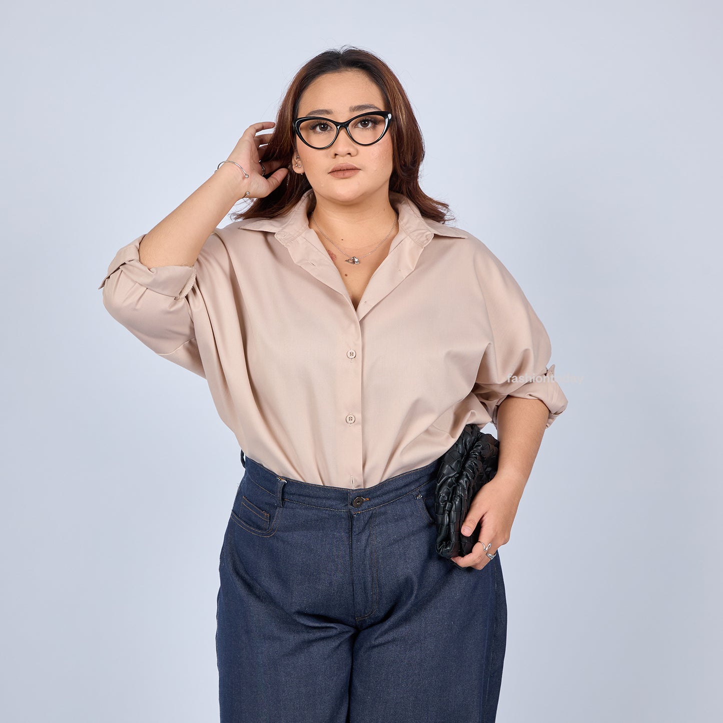 Oversized Shirt Basic - Fashiontoday