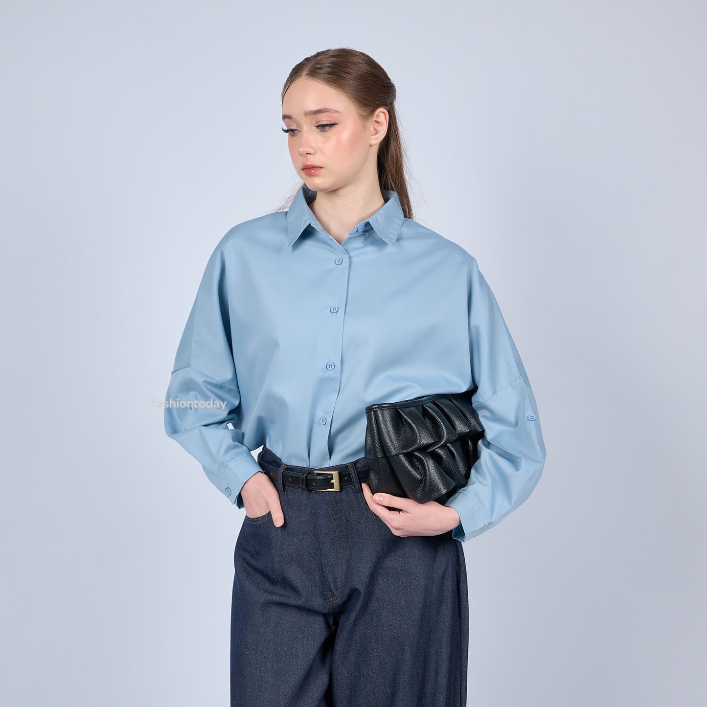 Oversized Shirt Basic - Fashiontoday