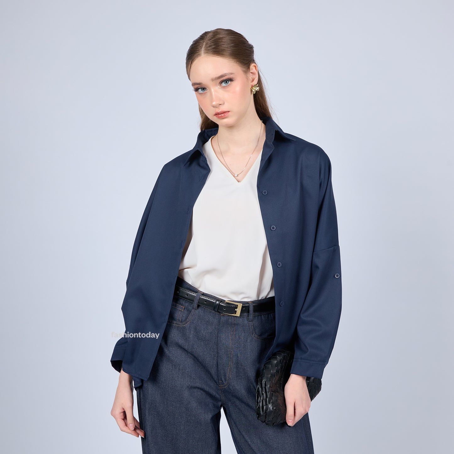 Oversized Shirt Basic - Fashiontoday
