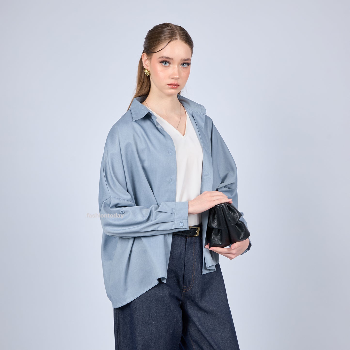 Oversized Shirt Basic - Fashiontoday