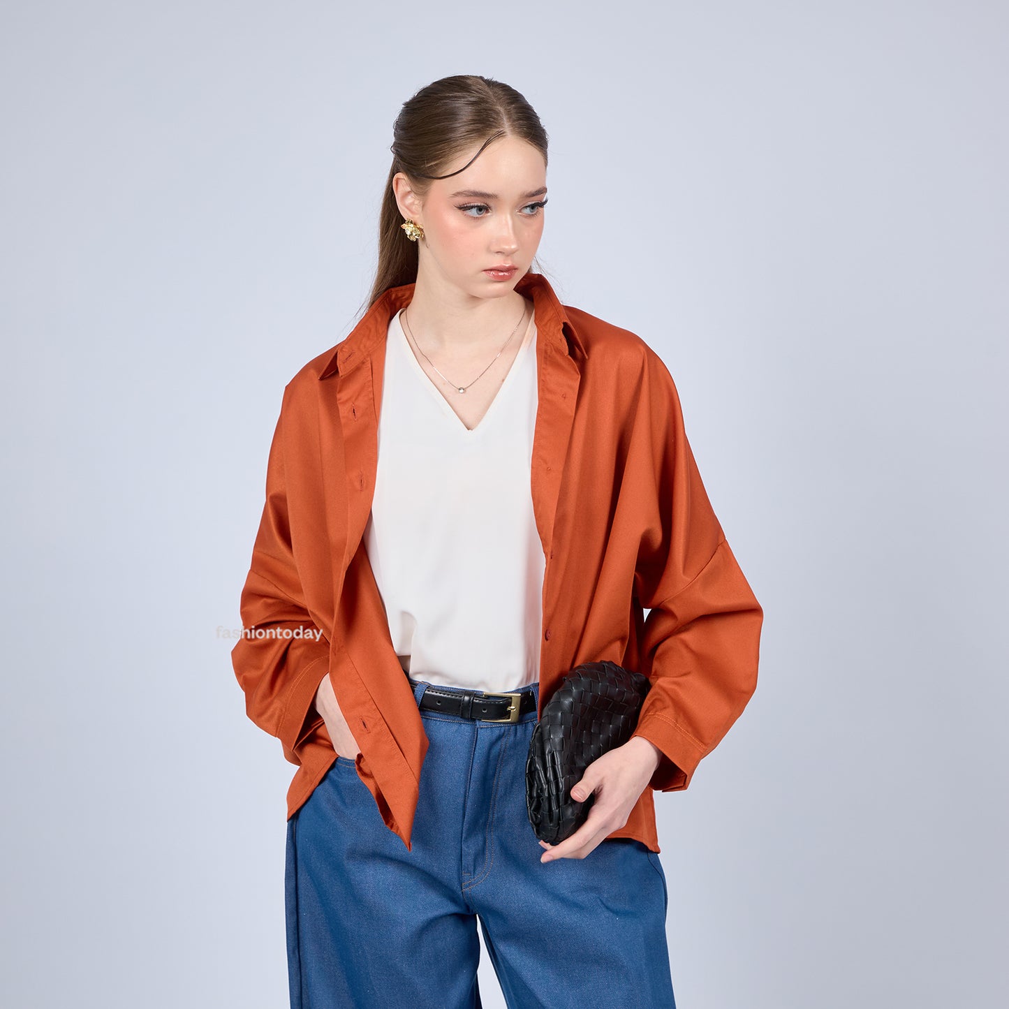 Oversized Shirt Basic - Fashiontoday