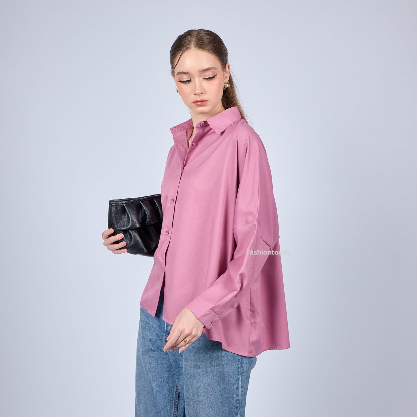 Oversized Shirt Basic - Fashiontoday