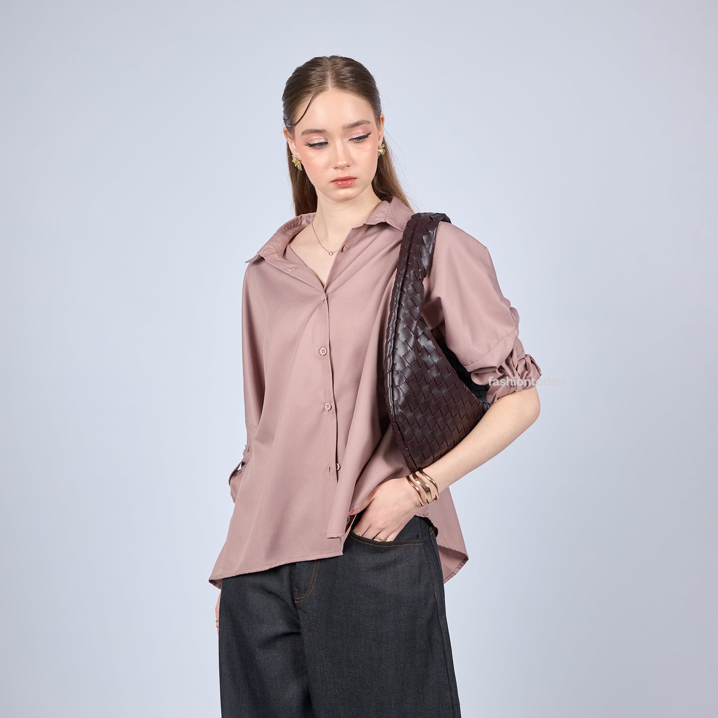 Oversized Shirt Basic - Fashiontoday