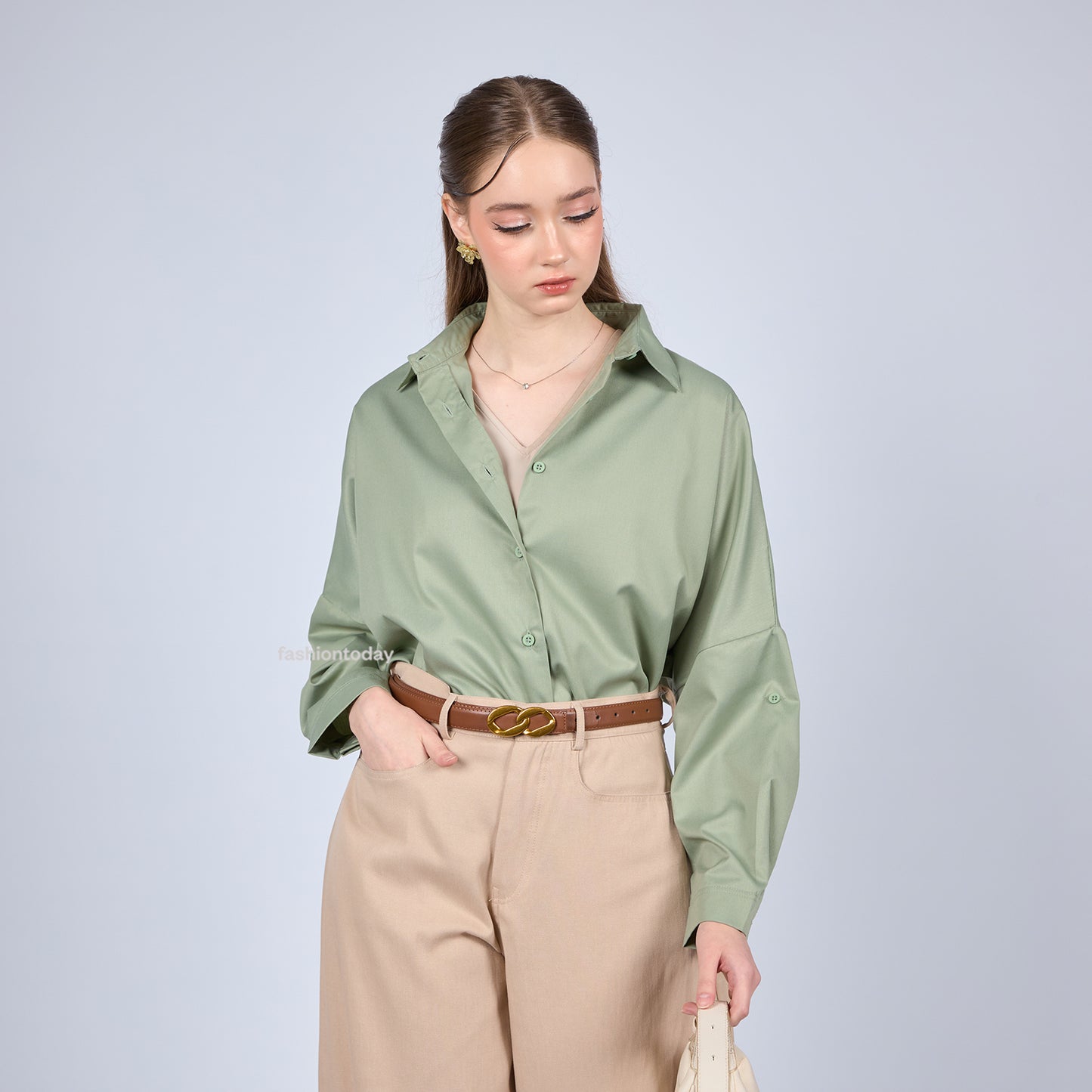 Oversized Shirt Basic - Fashiontoday