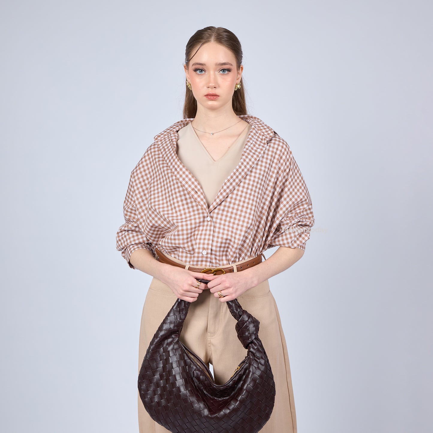 Oversized Shirt Checkered - Fashiontoday