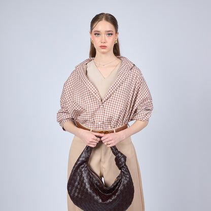 Oversized Shirt Checkered - Fashiontoday