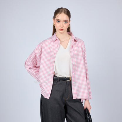 Oversized Shirt Checkered - Fashiontoday