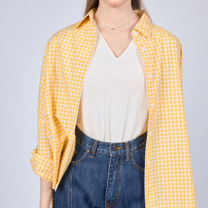 Oversized Shirt Checkered - Fashiontoday