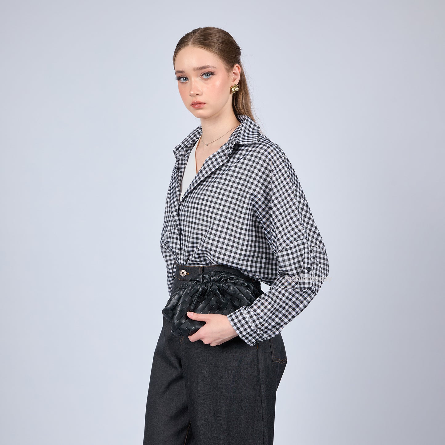 Oversized Shirt Checkered - Fashiontoday