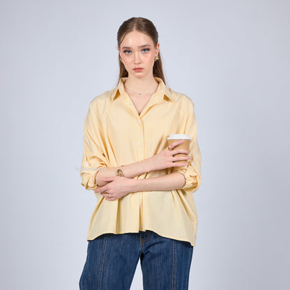 Oversized Shirt Stripe - Fashiontoday