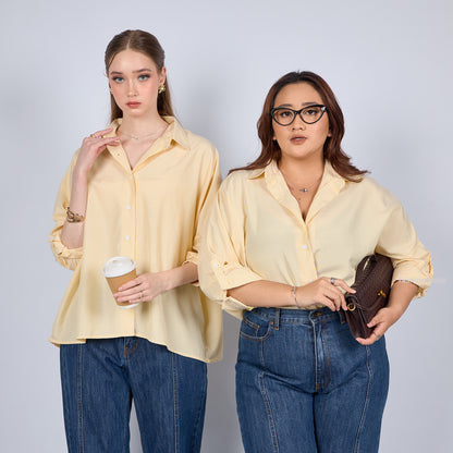 Oversized Shirt Stripe - Fashiontoday