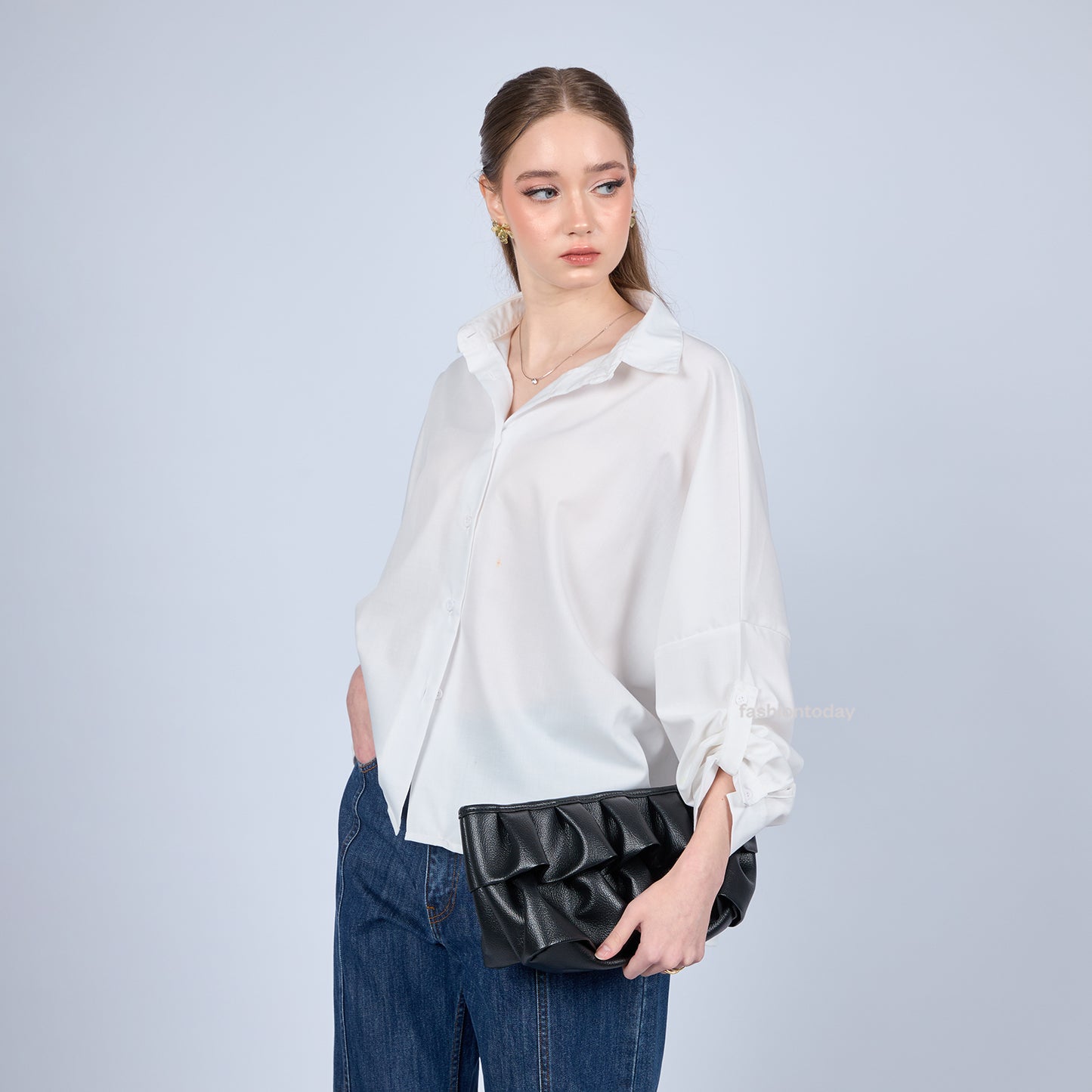 Oversized Shirt Basic - Fashiontoday