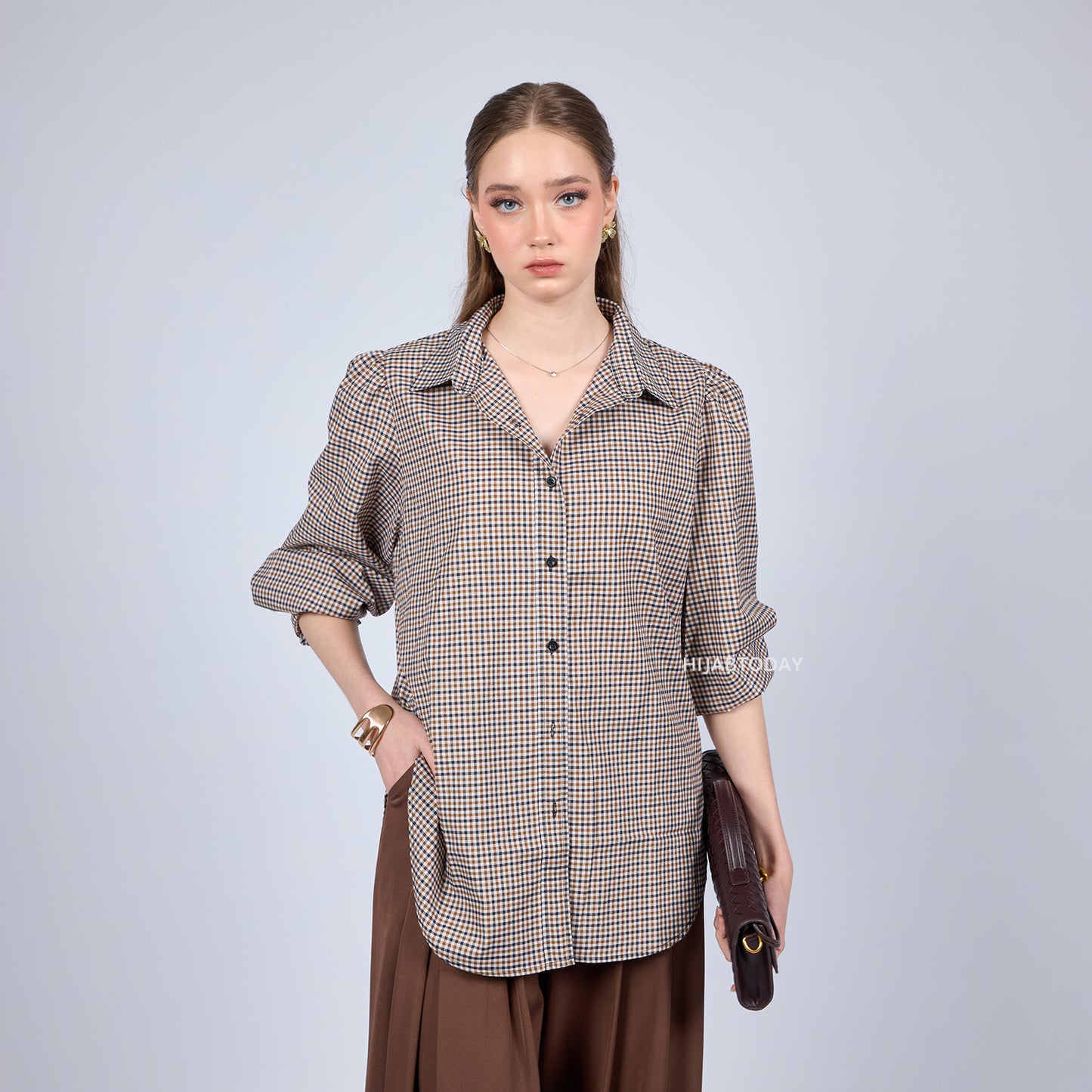 Carla Shirt Checkered - Hijab Today