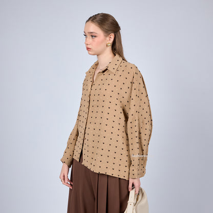 Oversized Shirt Dot - Fashiontoday