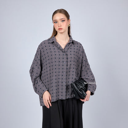 Oversized Shirt Dot - Fashiontoday