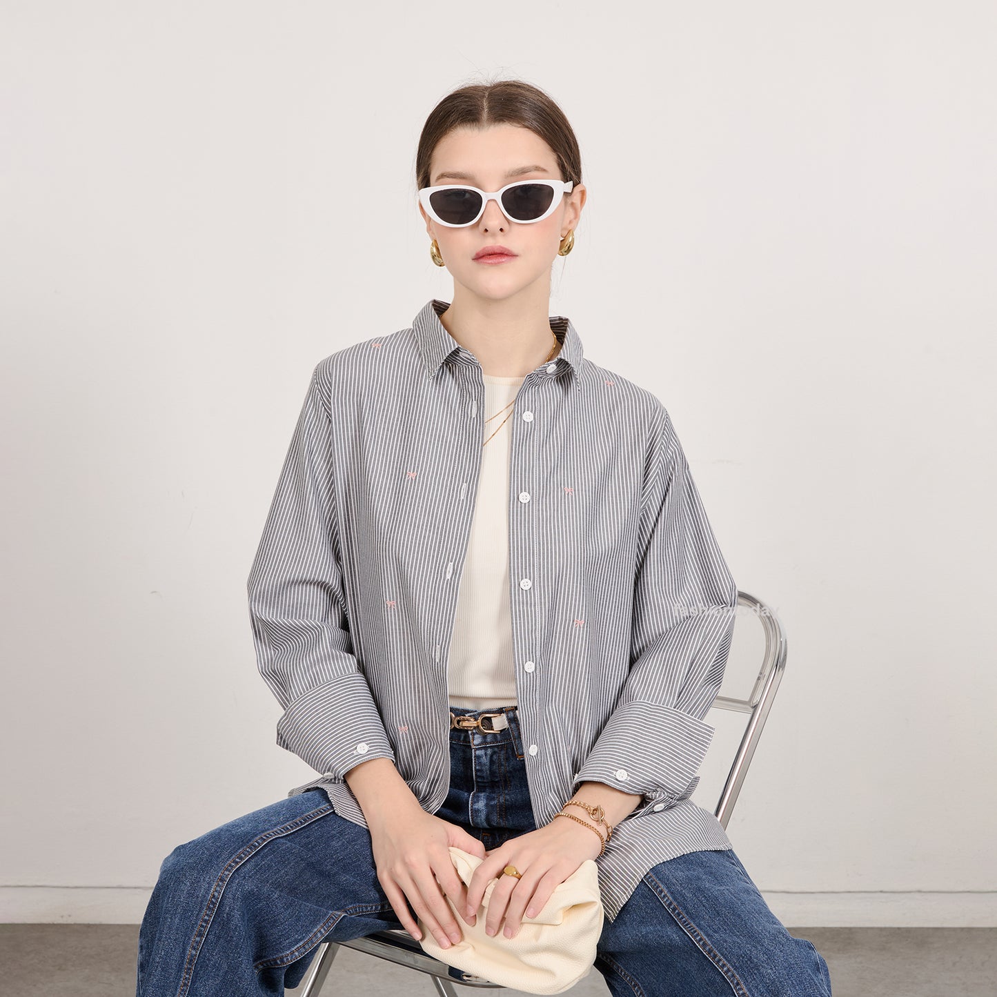 Jessy Shirt Stripe - Fashiontoday