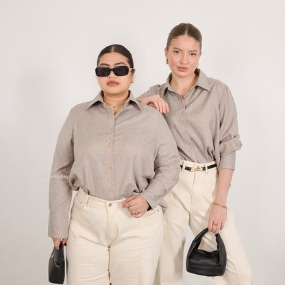Jemi Shirt Linen - Fashiontoday