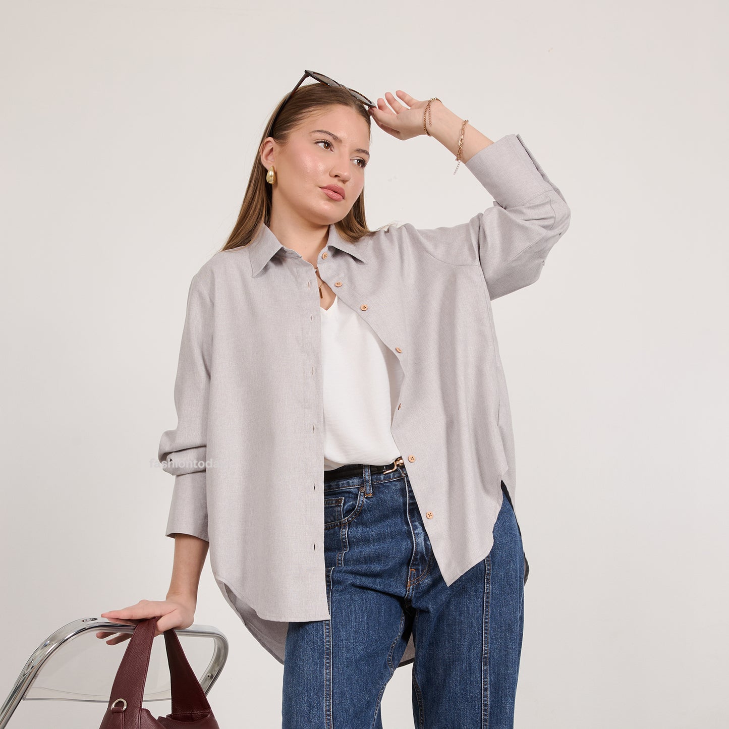 Jemi Shirt Linen - Fashiontoday