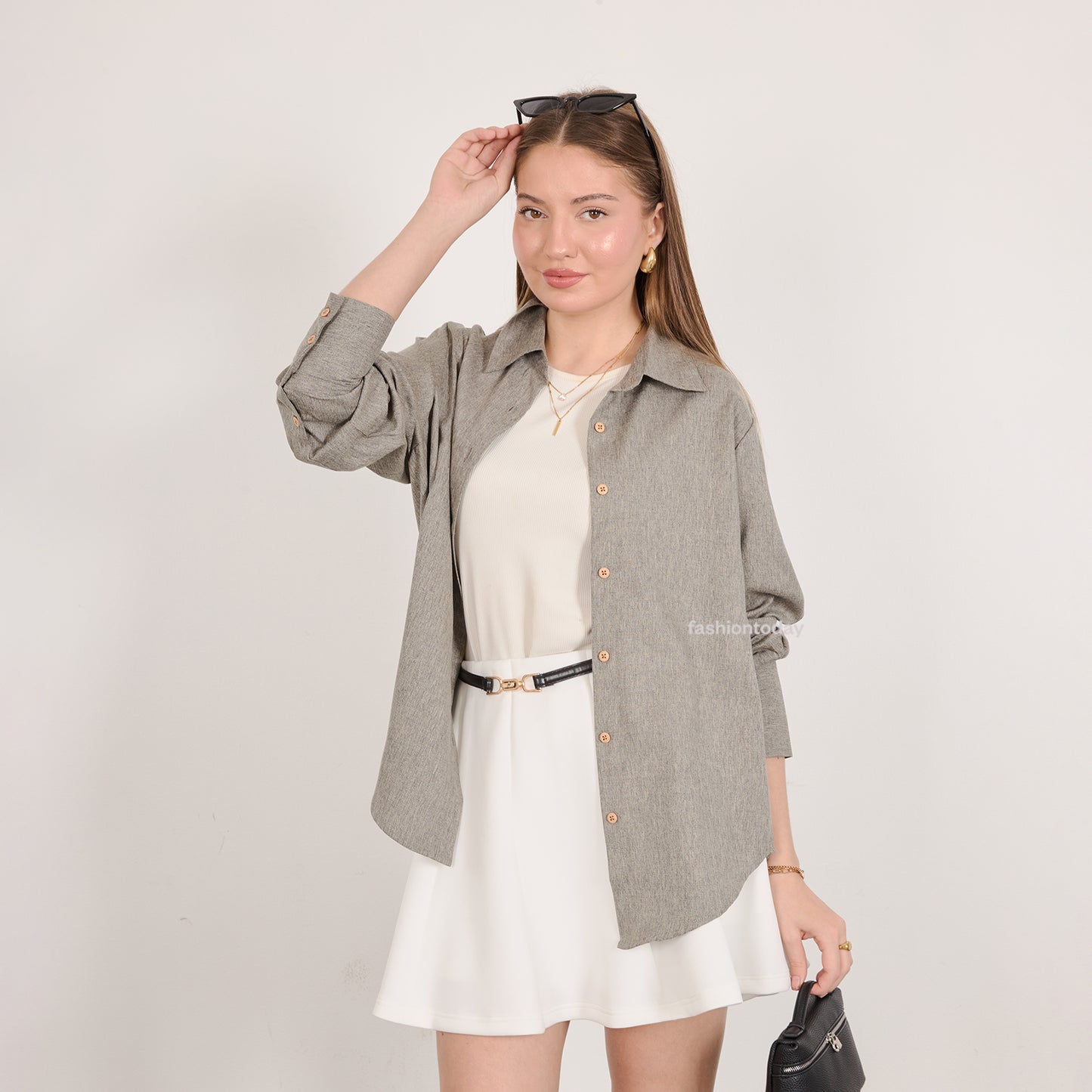 Jemi Shirt Linen - Fashiontoday