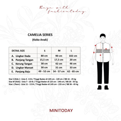 Camelia Series Koko Anak Sarimbit Keluarga Lebaran