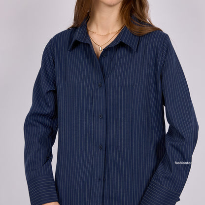 Vera Shirt Stripe - Fashiontoday