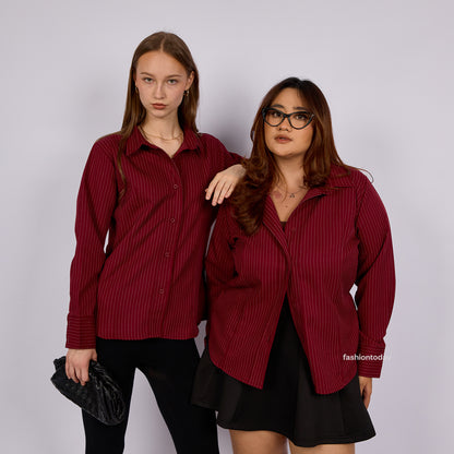 Vera Shirt Stripe - Fashiontoday