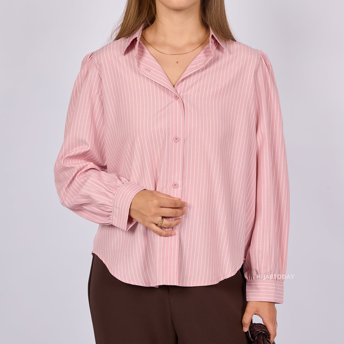 Carla Shirt Stripe - Hijab Today