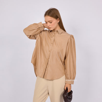 Carla Shirt Stripe - Hijab Today
