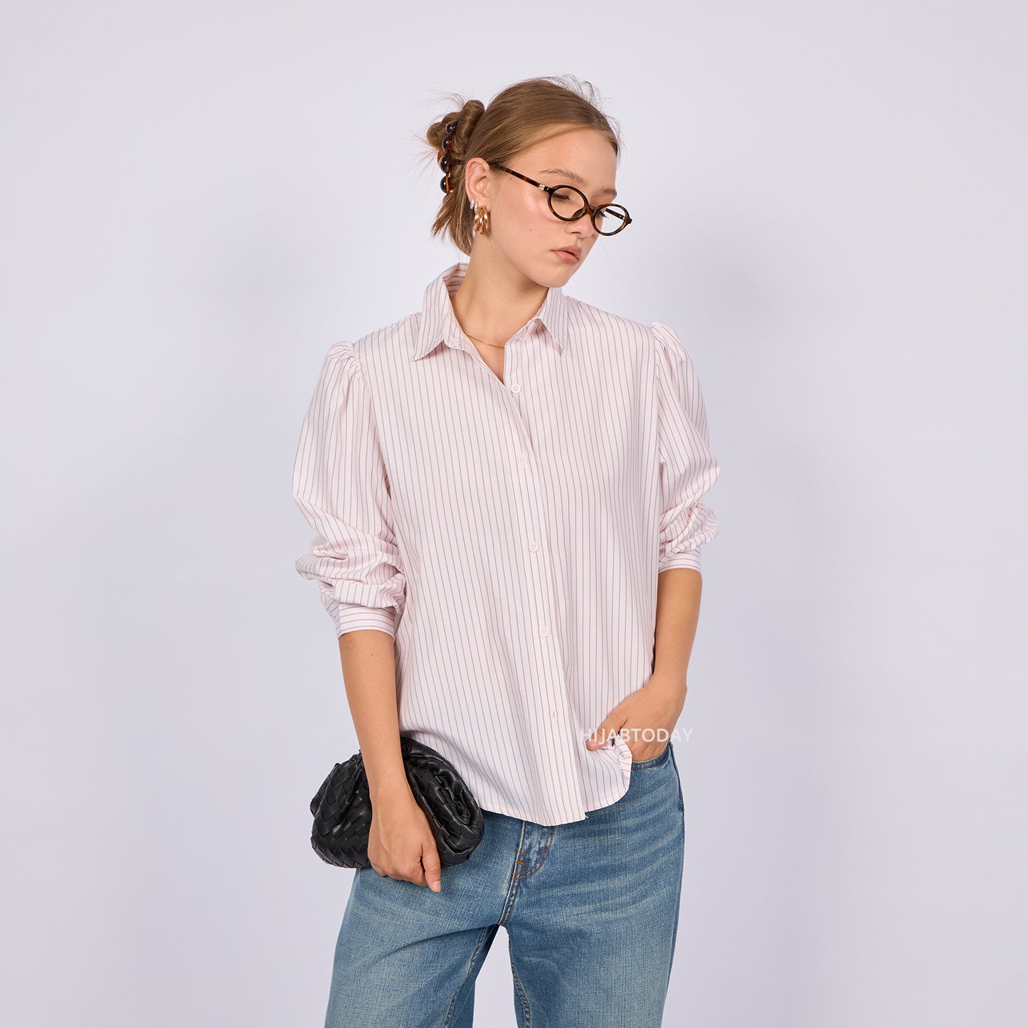 Carla Shirt Stripe - Hijab Today