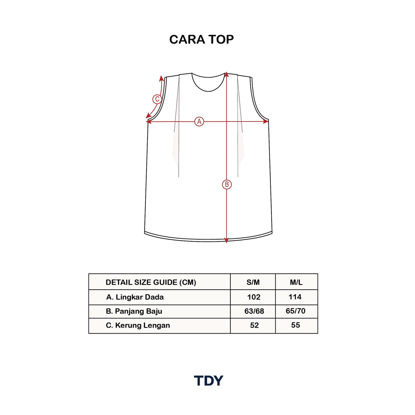 Cara Top ( Atasan Premium TDY Fashion )