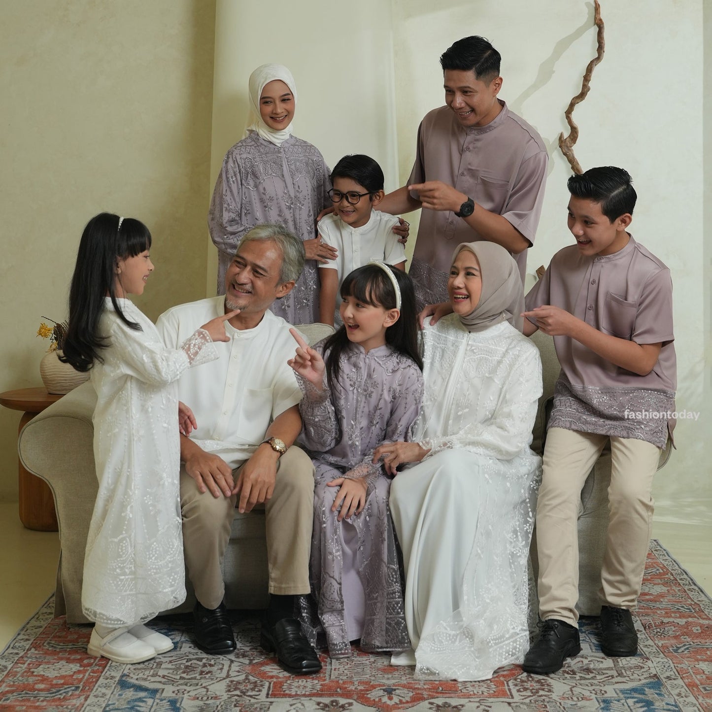 Amarylis Dress Dewasa Series Sarimbit Keluarga Lebaran