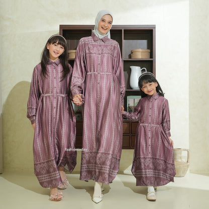 Alenia Dress Dewasa Series Sarimbit Keluarga Lebaran