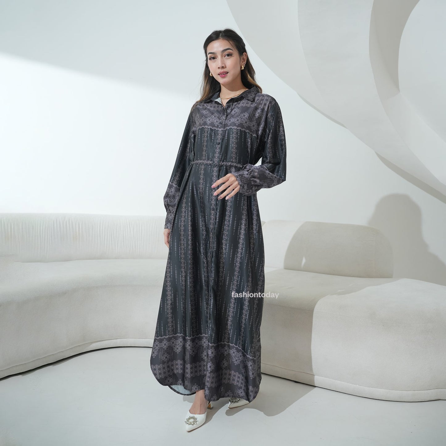 Alenia Dress Dewasa Series Sarimbit Keluarga Lebaran