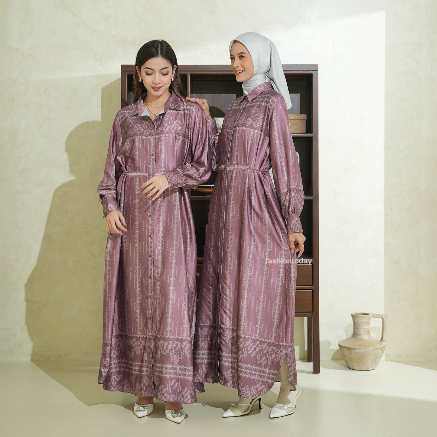 Alenia Dress Dewasa Series Sarimbit Keluarga Lebaran