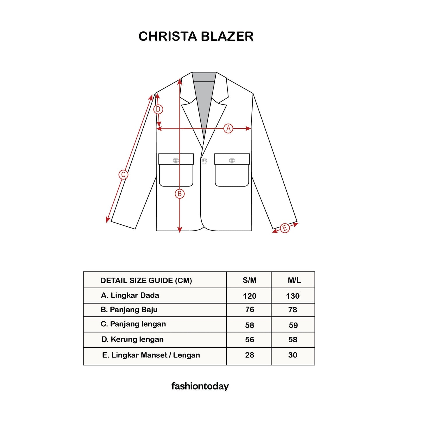 Christa Blazer ( Blazer Premium Fashiontoday )